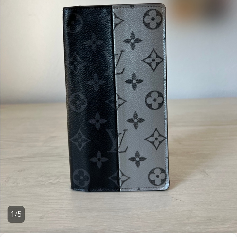 Louis Vuitton Split Monogram Eclipse Brazza wallet black - Picture 3 of 6